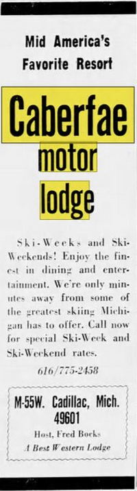 Caberfae Motor Lodge - Nov 16 1972 Article (newer photo)